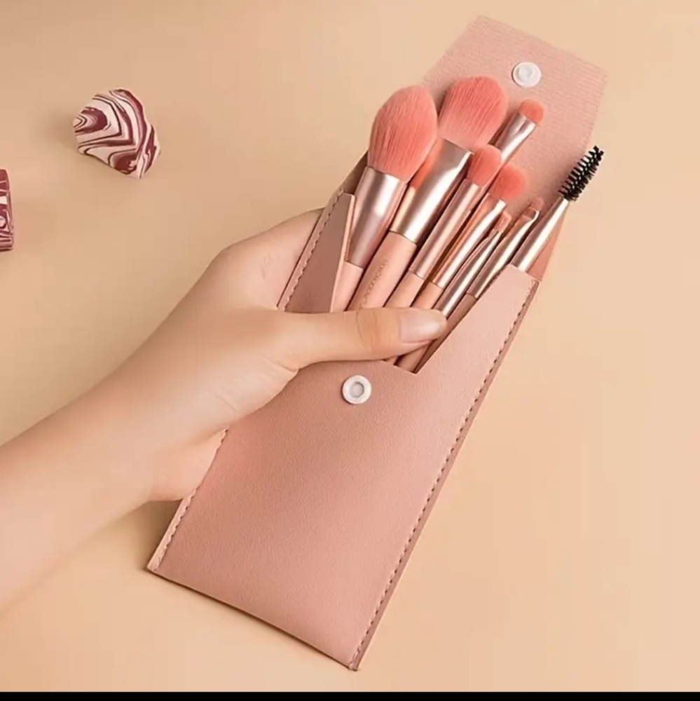 Travel Makeup Brush Set BLUSH COLOR